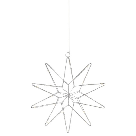 Markslöjd 705750 - Decorazione natalizia LED GLEAM LED/0,6W/3xAA argento