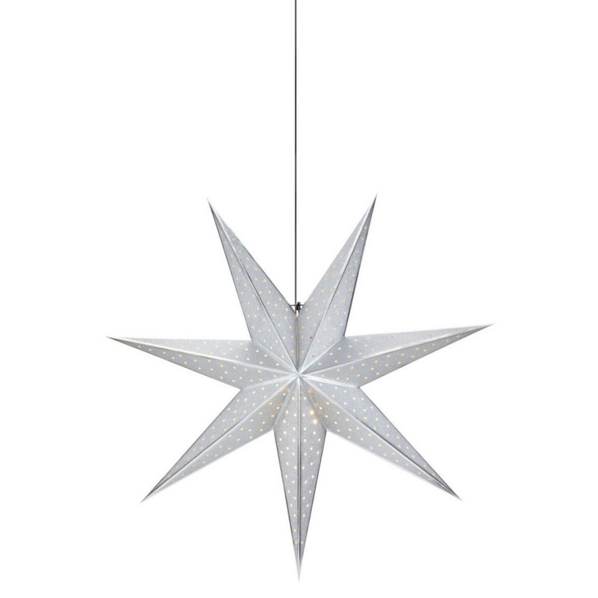Markslöjd 705769 - Decorazione natalizia GLITTER 1xE14/25W/230V diametro 45 cm argento