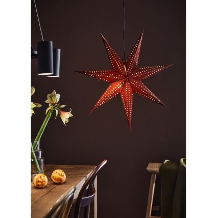 Markslöjd 705808 - Decorazione natalizia EMBLA 1xE14/25W/230V diametro 75 cm rosso