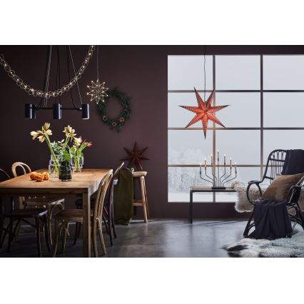 Markslöjd 705808 - Decorazione natalizia EMBLA 1xE14/25W/230V Ø 75 cm marrone