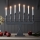 Markslöjd 705813 - Candelabro natalizio SVANEHOLM 7xE10/3W/230V pino/grigio