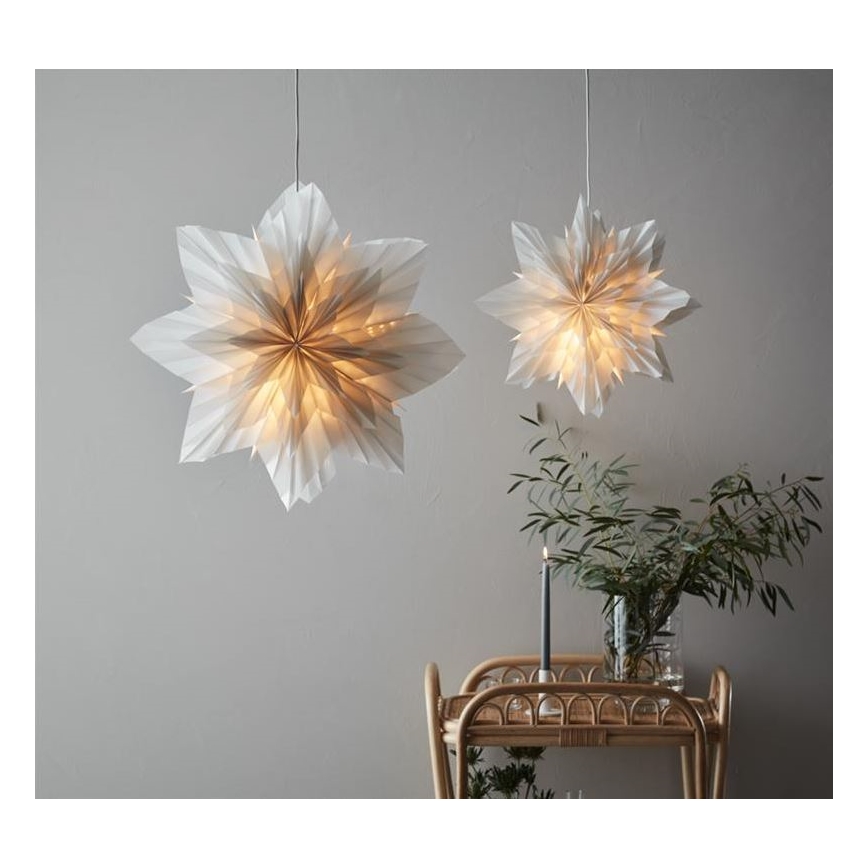 Markslöjd 705835 - Decorazione natalizia NEELA 1xE14/25W/230V diametro 60 cm grigio