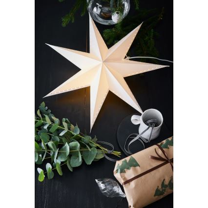 Markslöjd 705927 - Decorazione natalizia LIVELY 1xE14/6W/230V diam. 60 cm bianca