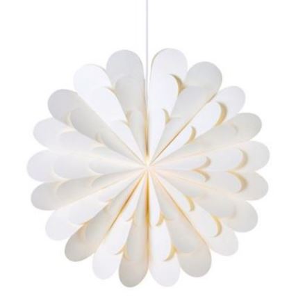 Markslöjd 705945 - Decorazione natalizia MARAVILLA 1xE14/25W/230V d. 60 cm bianco