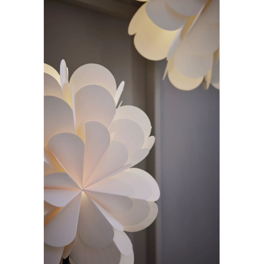 Markslöjd 705946 - Decorazione natalizia MARAVILLA 1xE14/25W/230V 68 cm bianca/nera