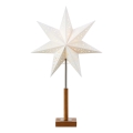 Markslöjd 706041 - Decorazione natalizia SOLVALLA 1xE14/25W/230V 35 cm bianco/quercia