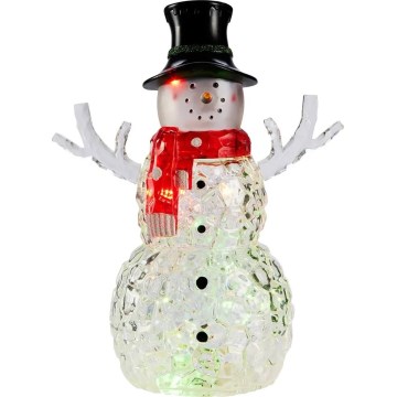 Markslöjd 706044 - Decorazione natalizia a LED FRANS LED/0,06W/3xAAA pupazzo di neve