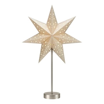 Markslöjd 706053 - Decorazione natalizia LED MATHILDA LED/0,2W/3xAA 68 cm beige/cromo opaco