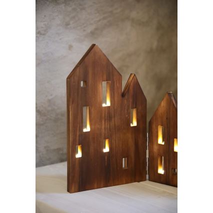 Markslöjd 706212 - Decorazione di Natale a LED VIEW LED/0,9W/230V pino/marrone