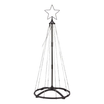 Markslöjd 706328 - LED decorazione natalizia da esterno ABETO 90xLED/2,7W/230V 1,2m IP44 nero