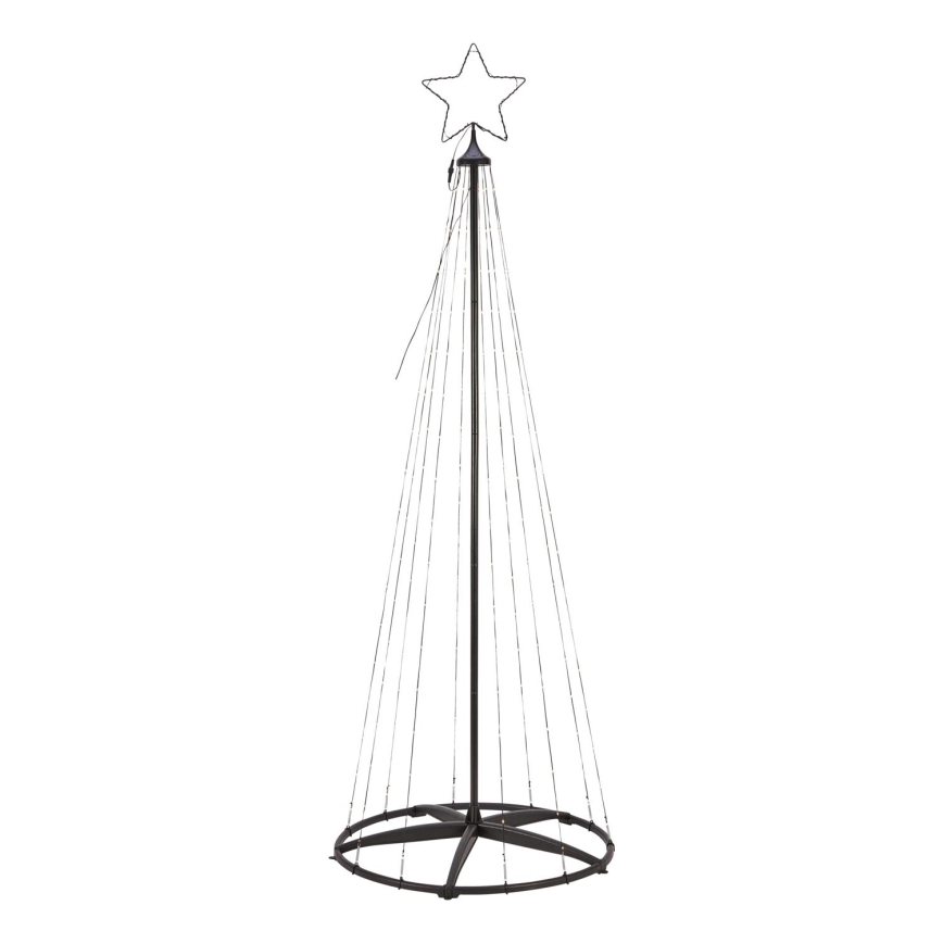 Markslöjd 706329 - Decorazione natalizia LED per esterni ABETO 200xLED/2,7W/230V 2m IP44 nero