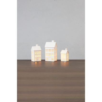 Markslöjd 706349 - Set da 3 decorazioni natalizie ricaricabili a LED dimmerabili ETON LED/0,1W/3,7V 150 mAh + telecomando