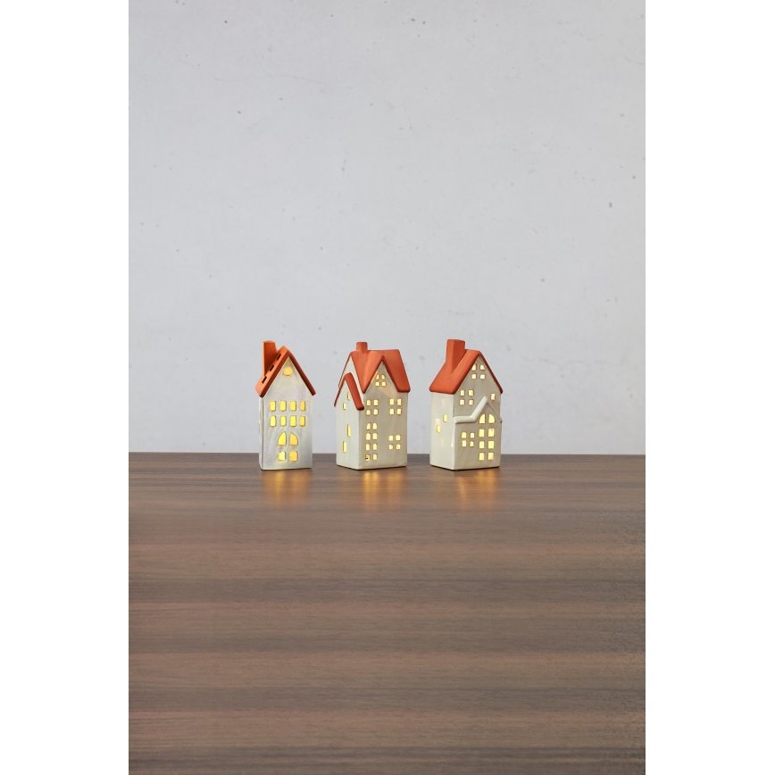 Markslöjd 706351 - Set di 3 decorazioni natalizie a LED dimmerabili e ricaricabili MOLTON LED/0,1W/3,7V 150 mAh + telecomando