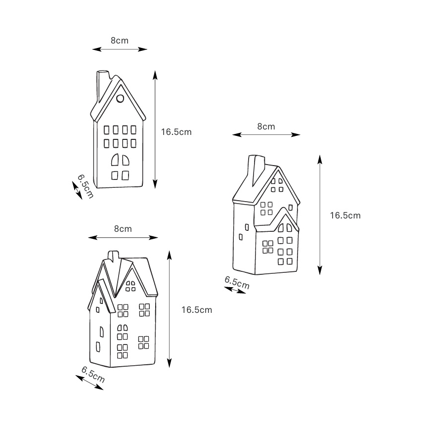 Markslöjd 706351 - Set di 3 decorazioni natalizie a LED dimmerabili e ricaricabili MOLTON LED/0,1W/3,7V 150 mAh + telecomando