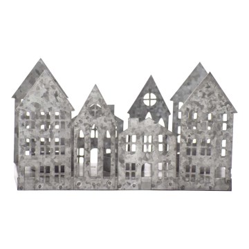 Markslöjd 706365 - Portacandela natalizio LED YORK 3xLED/0,1W/1xCR2032 grigio