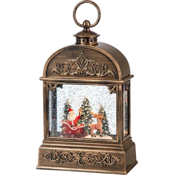 Markslöjd 706408 - Decorazione natalizia LED JINGLE LED/0,5W/3xAA bronzo/patina