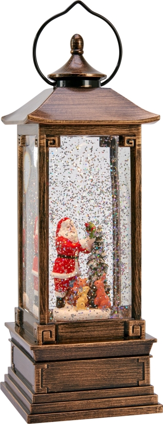 Markslöjd 706445 - Decorazione natalizia LED NOEL LED/0,5W/3xAA lanterna bronzo