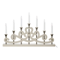 Markslöjd 706452 - Candeliere natalizio NIGHTFALL 7xE10/3W/230V beige/ottone