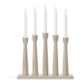 Markslöjd 706469 - Portacandele natalizio MASESKÄR 5xE10/3W/230V pino/beige