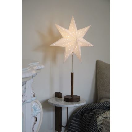 Markslöjd 706493 - Decorazione natalizia LED ricaricabile NOELLA LED/0,5W/3,7V 2000 mAh marrone/bianco