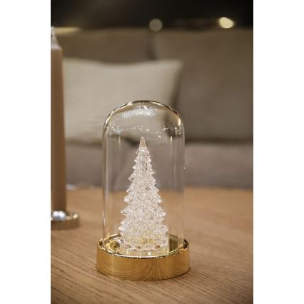 Markslöjd 706531 - LED decorazione natalizia ISLA LED/0,06W/3xAA ottone/alberello