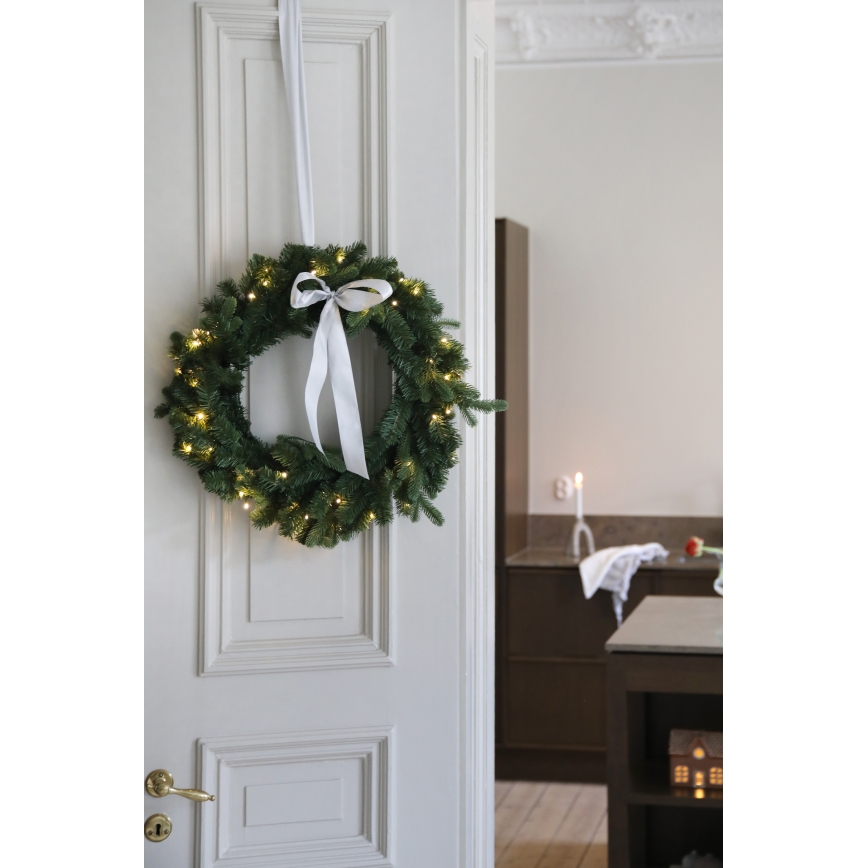 Markslöjd 706541 - Ghirlanda natalizia a LED da esterno VINTRA LED/3W/3xAA Ø 60 cm IP44 bianco caldo