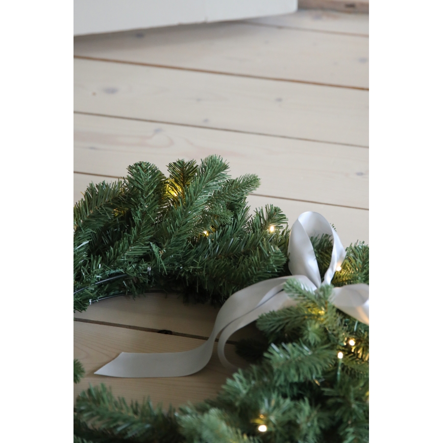 Markslöjd 706541 - Ghirlanda natalizia a LED da esterno VINTRA LED/3W/3xAA Ø 60 cm IP44 bianco caldo