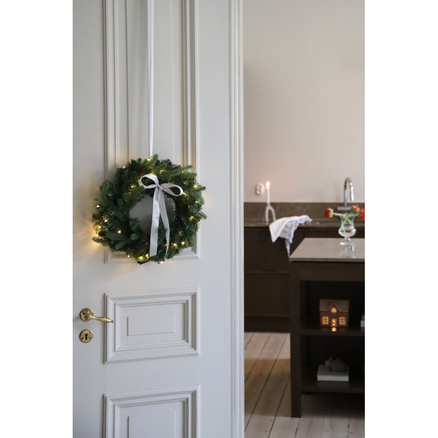 Markslöjd 706542 - LED Ghirlanda natalizia da esterno VINTRA LED/1,8W/3xAA Ø 40 cm IP44 bianco caldo