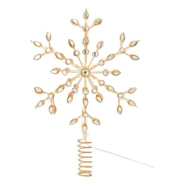 Markslöjd 706556 - Stella natalizia LED per l'albero di Natale GLINA LED/2,16W/2xAA dorata