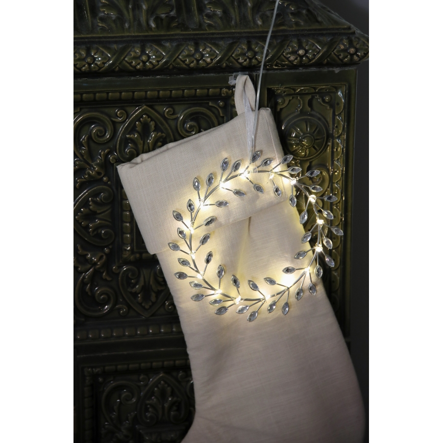 Markslöjd 706557 - decorazione natalizia a LED ARIA LED/3,12W/2xAA argento