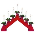 Markslöjd 8314,120 - Candelabro natalizio LED TOMAS 7xE10/3W/230V rosso
