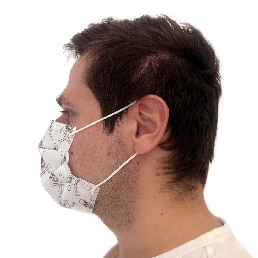 Maschera protettiva con motivo pirata