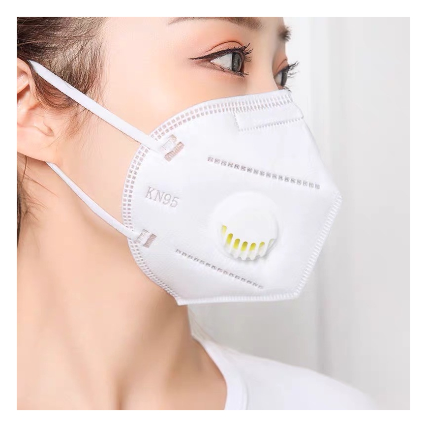 Mascherina di protezione con valvola di espirazione classe KN95 (FFP2)
