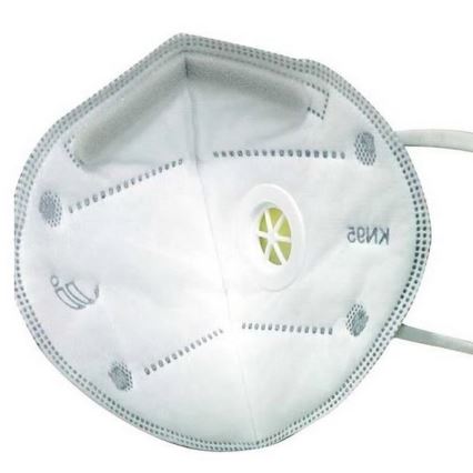 Mascherina di protezione con valvola di espirazione classe KN95 (FFP2)