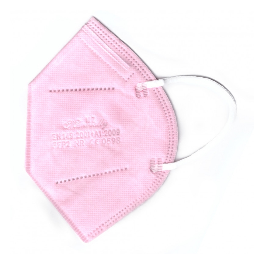 Mascherina  FFP2 NR CE 0598 rosa 20pz