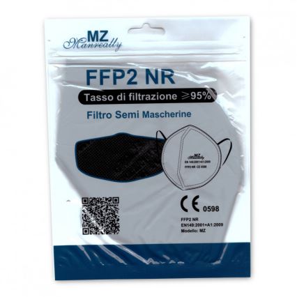 Mascherina FFP2 NR CE 0598 verde scuro 1pz