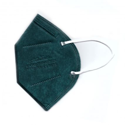 Mascherina FFP2 NR CE 0598 verde scuro 20pz