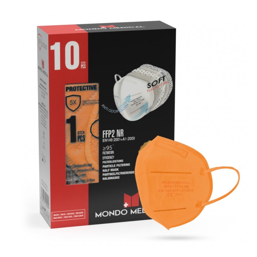 Mascherina Mondo Medical FFP2 NR Arancio 1pz