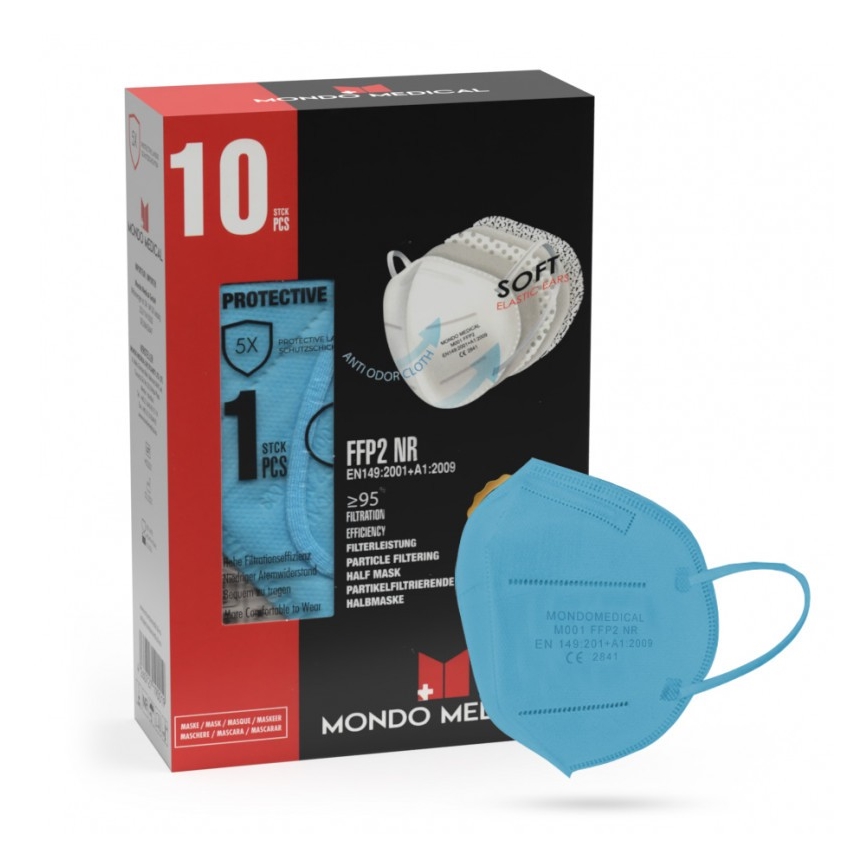 Mascherina Mondo Medical FFP2 NR azzurro 1pz
