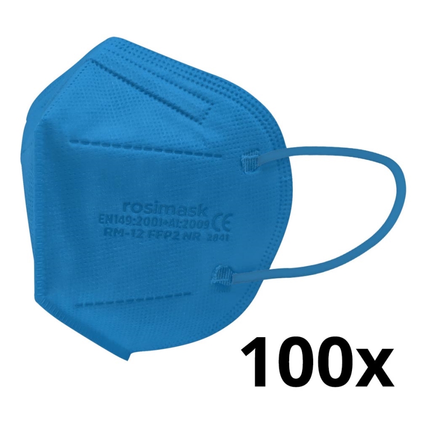 Mascherina taglia bambino FFP2 ROSIMASK MR-12 NR blu 100pz