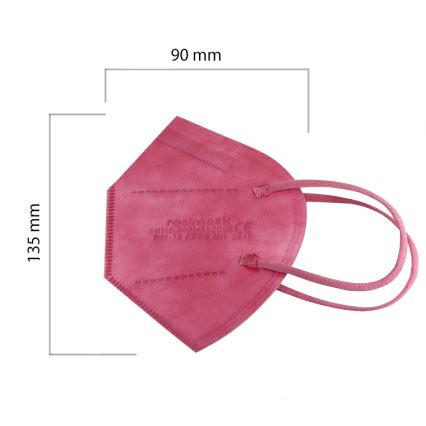 Mascherina taglia bambino FFP2 ROSIMASK MR-12 NR rosa 50pz