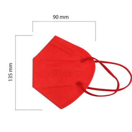 Mascherina taglia bambino FFP2 ROSIMASK MR-12 NR rosso 1pz