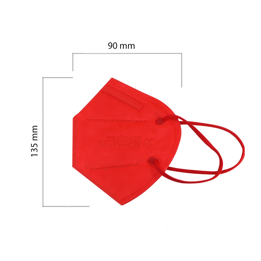 Mascherina taglia bambino FFP2 ROSIMASK MR-12 NR rosso 1pz