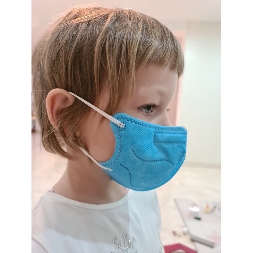 Mascherine per bambini FFP2 NR Kids blu 20pz