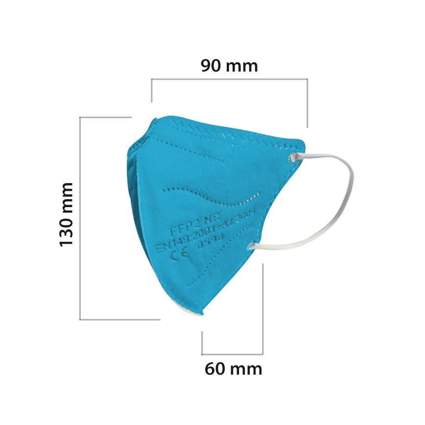 Mascherine per bambini FFP2 NR Kids blu 20pz