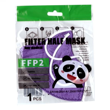 Mascherine per bambini  FFP2 NR Kids viola 20pz