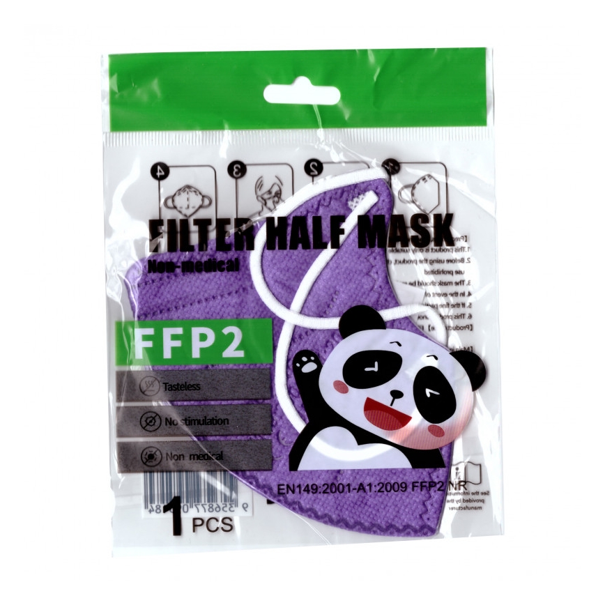 Mascherine per bambini  FFP2 NR Kids viola 20pz