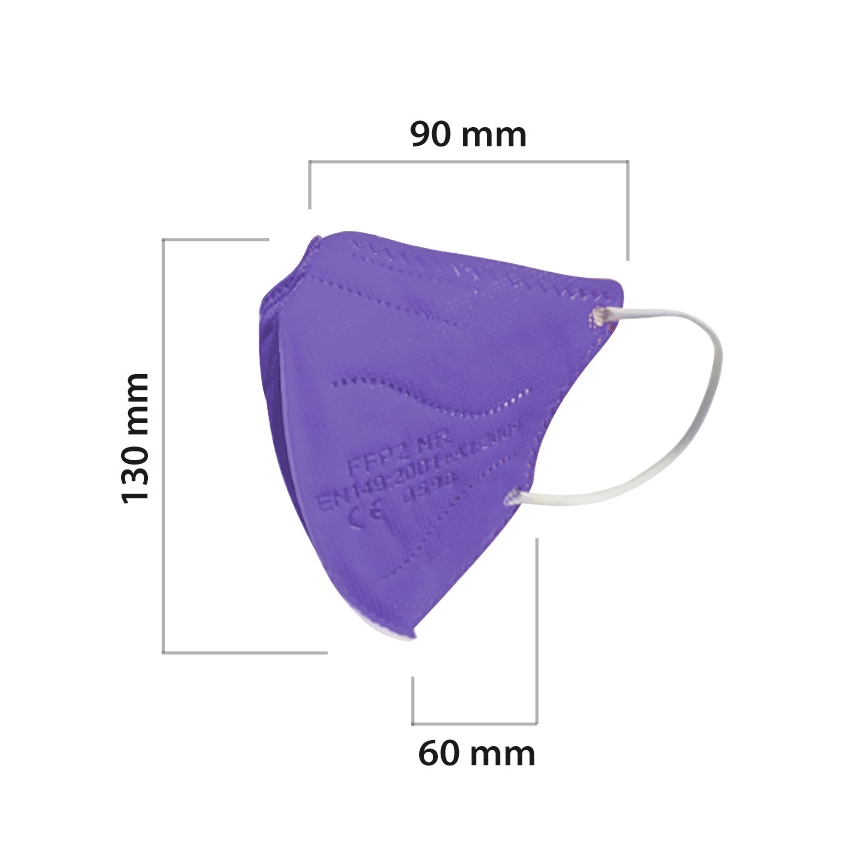 Mascherine per bambini  FFP2 NR Kids viola 20pz