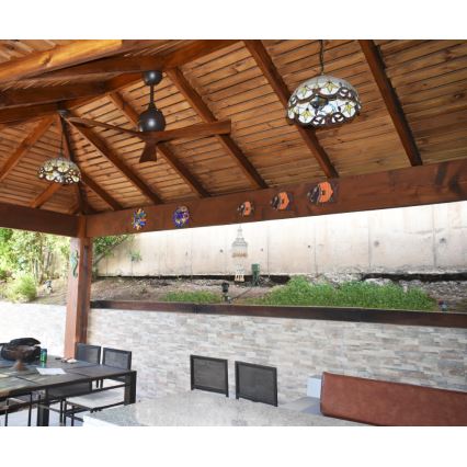 Matthews VEN-IR3-52 - Ventilatore da soffitto IRENE 52 nichel opaco/noce