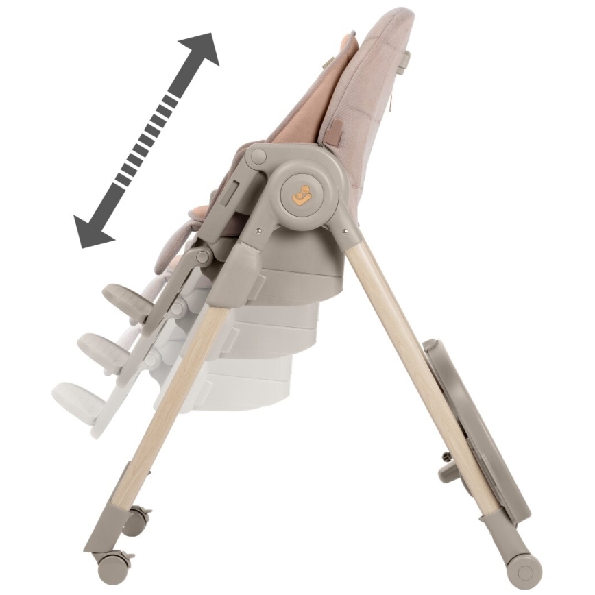 Maxi-Cosi - Sedia da pranzo per bambini MINLA PLUS beige/rosa